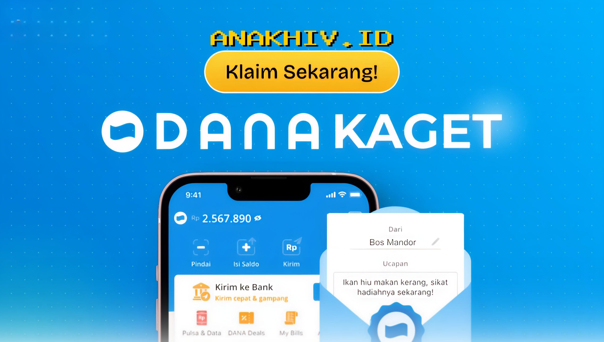 DANA Hadiahkan Saldo Rp104.000 ke Nomor HP Kamu, Begini Cara Mudah Klaimnya!