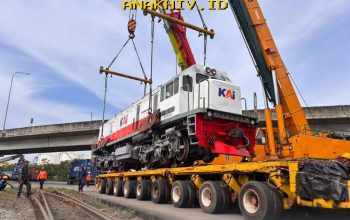 Lokomotif Hidrolik Siap Dikirim KAI Logistik, Angkutan Lebaran Makin Lancar!
